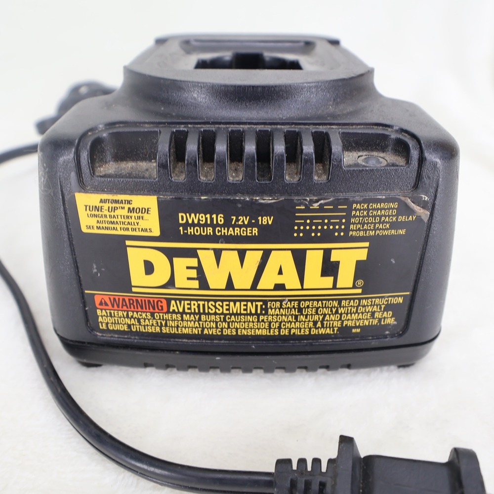 DeWalt DW9116 7.2V - 18V NiCd NiMH 1-Hour Battery Charger Black DW9116-234